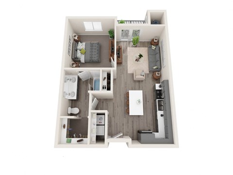 A1 3D floor plan image